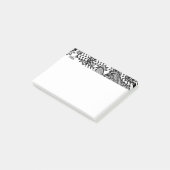 Zwart & Wit Patroon Patchwork 03 Post-it® Notes (Schuin)