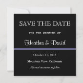 Zwart Wit Patroon Save Datum Huwelijksuitnodiging Save The Date (Voorkant)