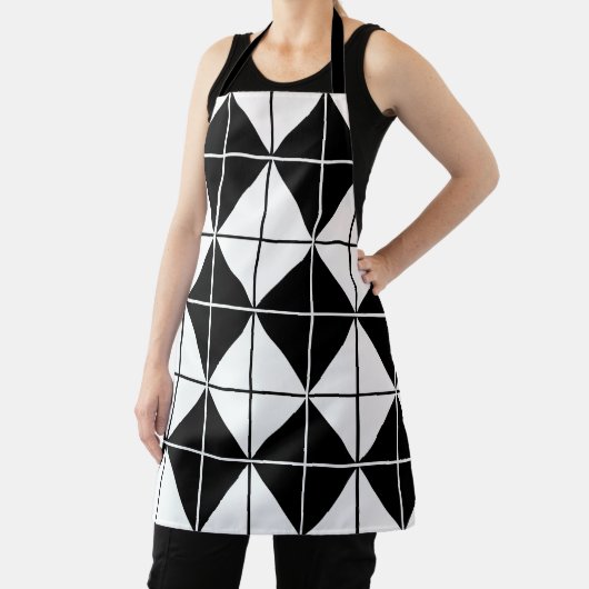 Zwart-wit patroon schort (Insitu)