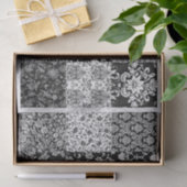  zwart-wit patrooncollage tissuepapier (Geschenk)