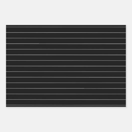 Zwart-wit penstreep inpakpapier vel (Voorkant)