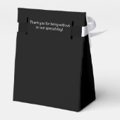 Zwart-wit, persoonlijk bedankdoosjes (Achterkant)