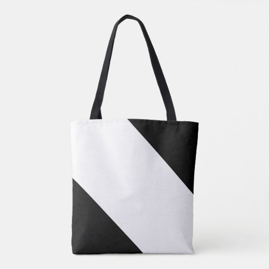 Zwart-wit, persoonlijk tote bag (Achterkant)
