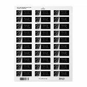 Zwart-wit Piano Keys Musical Etiket (Full Sheet)