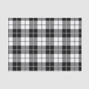 Zwart-wit Plaid Check Plaid Tissue Paper Tissuepapier