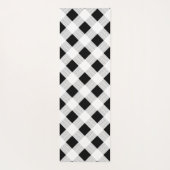 Zwart-wit plaid, gepersonaliseerd yogamat (Achterkant)