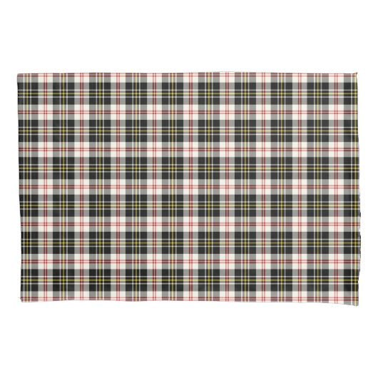 Zwart-wit Plaid MacPherson Clan Jurk Tartan Kussensloop (Voorkant)