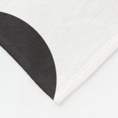 Zwart-wit poka Dot Trendy Design Fleece Deken (Hoek)