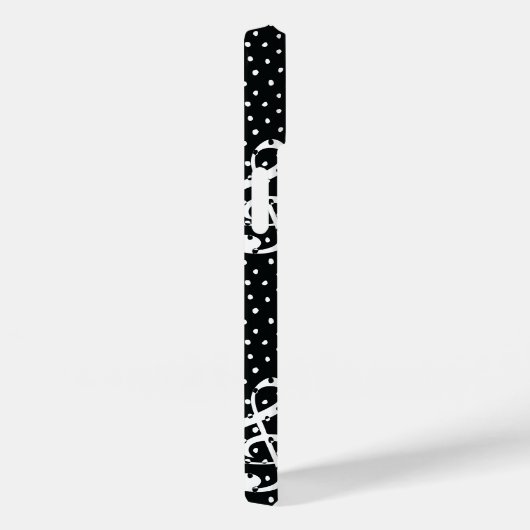 Zwart-wit poka-punctuuiteontwerp Case-Mate iPhone case (Achterkant / Rechts)