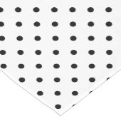 Zwart-wit pokadopatroon lange tafelloper (Hoek)