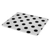 Zwart-wit pokadopatroon snijplank (Hoek)
