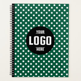 Zwart-wit Polka Dot Custom 2026 Business Planner