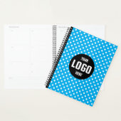 Zwart-wit Polka Dot Custom 2026 Business Planner (Display)