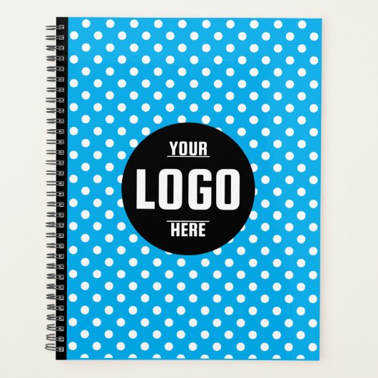 Zwart-wit Polka Dot Custom 2026 Business Planner (Voorkant)