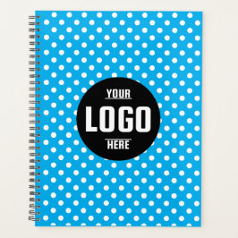Zwart-wit Polka Dot Custom 2026 Business Planner