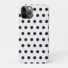 Zwart-wit Polka Dot iPhone Case