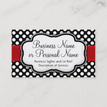Zwart/Wit Polka Dot Rood Lint Voor/Achterkant