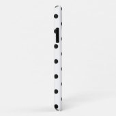 Zwart-wit Polka Dots, Daisy iPhone 11 Hoesje (Achterkant/rechts)