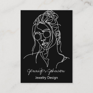Zwart-wit portret visitekaartje
