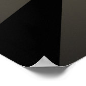 Zwart wit poster met gitaarvleugels (Hoek)