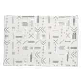 Zwart Wit Prachtig modern geometrisch patroon Kussensloop (Achterkant-Links)