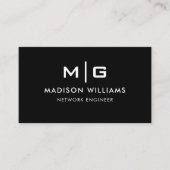  zwart-wit professional visitekaartje (Voorkant)