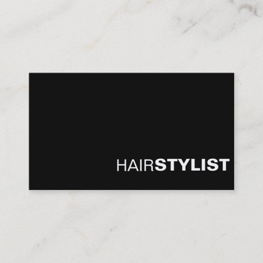 Zwart & Wit Professioneel Chic Visitekaartje (Voorkant)