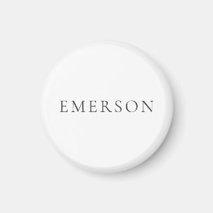Zwart wit professioneel minimalistisch modern eenv magneet