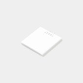Zwart Wit Professionele Zakelijke Gepersonaliseerd Post-it® Notes (Schuin)