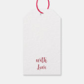 Zwart-wit Protea Sketch Boeket Cadeaulabel (Achterkant)