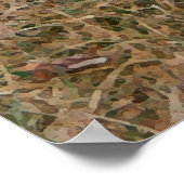 Zwart-wit puppy poster (Hoek)