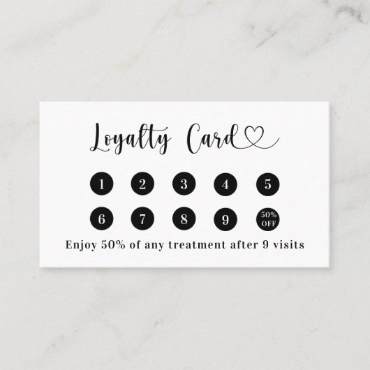 Zwart wit qr code business logo merk kleur klantenkaartje (Voorkant)