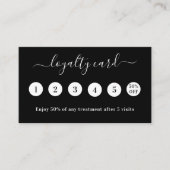 Zwart-wit QR-code foto loyaliteitskaart Visitekaartje (Voorkant)