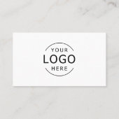 Zwart-wit QR Code Logo Modern Professional Visitekaartje (Achterkant)