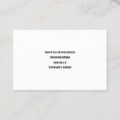 Zwart Wit QR Code Moderne Wedding Event Planner Visitekaartje (Achterkant)