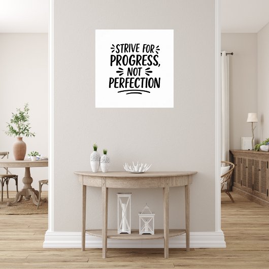 Zwart wit quote motivatie poster