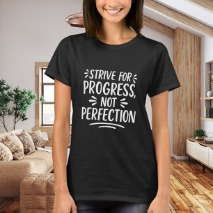 Zwart wit quote motivatie t-shirt