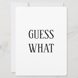 Zwart-wit Raad wat zwangerschap aankondiging