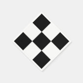 Zwart Wit Race Checkerboard Squares Aangepaste kle Servet (Hoek)