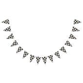 Zwart-wit racen geruite vlaggen vlaggetjes (Alle)