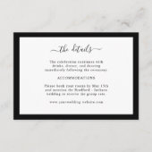 Zwart-wit randdetails informatiekaartje (Voorkant)