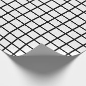 zwart-wit rasterpatroon - Gift Wrap Cadeaupapier (Hoek)