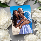 zwart-wit retro 70s bruiloft kaart