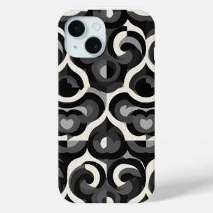 Zwart-wit Retro Abstract Patroon