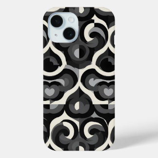 Zwart-wit Retro Abstract Patroon