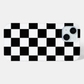 Zwart-wit Retro-controle Case-Mate iPhone Case (Achterkant (horizontaal))