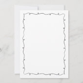 Zwart & Wit Retro Handschrift Eenvoudige bruiloft Kaart (Achterkant)