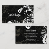 Zwart & Wit Retro Phoenix Bird-Sjabloon Visitekaartje (Voorkant / Achterkant)