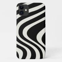 Zwart-wit retro stijl golven