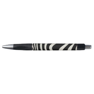 Zwart-wit retro stijl golven pen